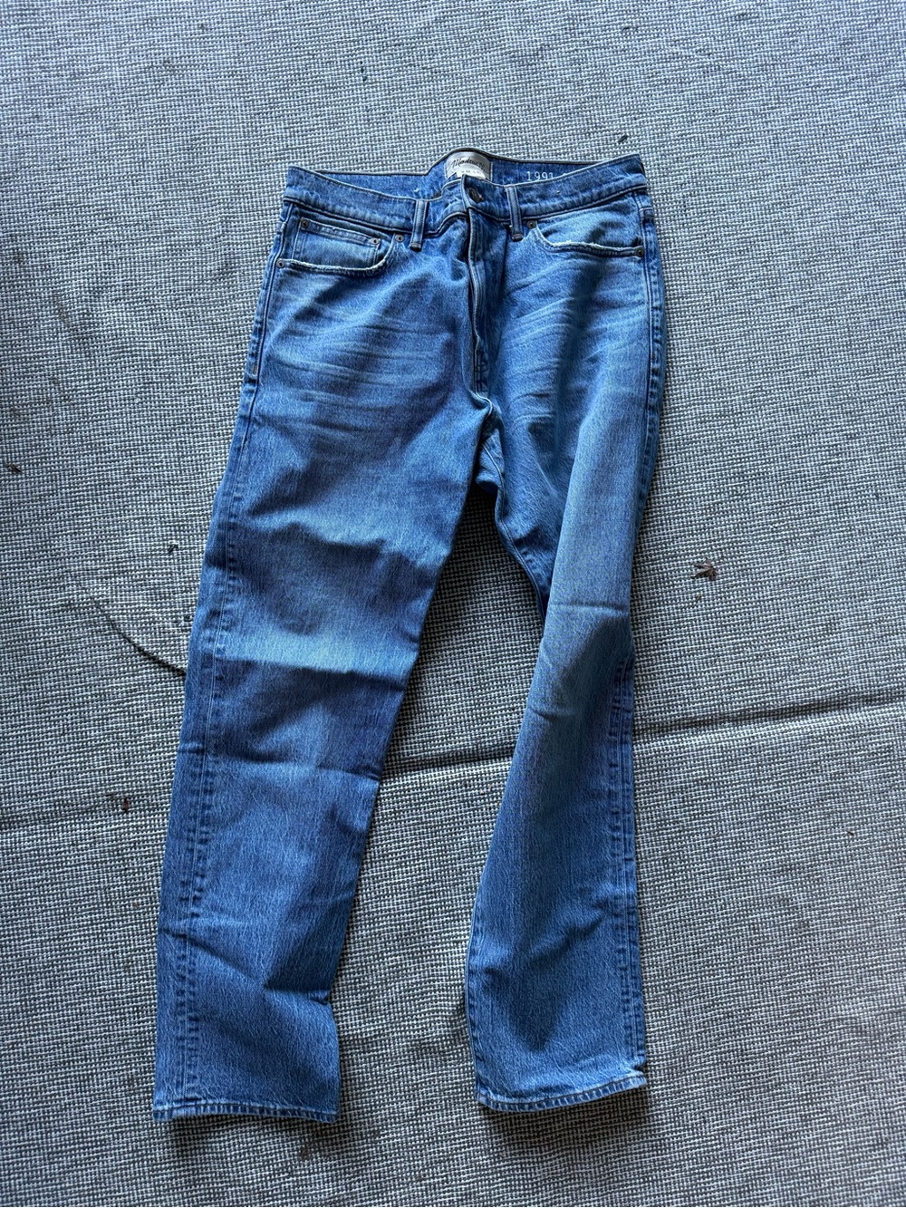 Madewell Men’s 1991 Straight-Leg Denim Jeans 32x30 in Medium Blue Wash